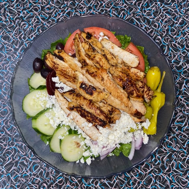 Galactic Greek Chicken Salad.